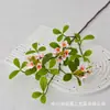 Flores Simuladas de Isla Plana de Primavera con Flores para Sala de Estar y Dormitorio Decoración de Escritorio Fotografía Ingeniería Suave Arte Floral Materiales de Plantas Verdes Falsas