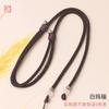 Lanyard de piña de clavícula tejido DIY candado de oro hebilla de Ping An cuerda de collar Tianzhu cuerda de juego Wen de cruz de alta gama al por mayor