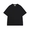 Camiseta de manga corta con cuello redondo, holgada, estilo Hong Kong, hombros caídos, ultra cómoda, de algodón peinado, 280g, adecuada para uso en grupo y ropa de trabajo, con opción de impresión de logotipo