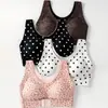 Bestseller Transfronterizo Europeo y Americano Estampado de Leopardo Lunares Talla Grande Lencería Push-up Soporte Lateral Anti-caída Estilo Chaleco Sujetador sin Aros