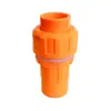 Accesorios de Tubería de Suministro de Agua de PVC Naranja Reductor Codo Recto Todo en Uno Curva Recta Adaptador Macho/Hembra Uso para Acuario Tanque de Peces Tubería Naranja 9