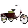 Nuevo Modelo de Triciclo para Personas de Mediana Edad y Mayores, Bicicleta Ligera Pequeña de Tres Ruedas con Pedales para Personas Mayores, Triciclo de Carga