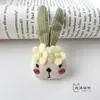 Coelho de Flor Orelhas Longas Algodão Enchido Tecido Acessórios DIY Flores para Sapato Acessórios para Chapéu Capa de Celular Bolsa Broche Acessórios