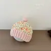 Gorro Infantil Primavera y Otoño Niñas Suéter de Punto Gorro Estilo K Ins Colorido Lana Gorro Cálido de Lana para Niñas Otoño e Invierno