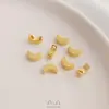 Retención de Color Fuerte Arena Dorada Cintura Delgada Cuentas Tubo Cuentas Barril Cuentas Guisante Luna Trébol de Cuatro Hojas Separadores de Cuentas Cuentas para Joyería Hecha a Mano DIY