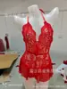 Aixiu nueva lencería sexy para mujer amazon comercio exterior sexy encantador encaje halter una pieza vestido de noche abierto