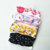 Diadema para Bebé Transfronteriza Juego de Tres Piezas Lazo Estampado Diadema para Bebé Lindo Elástico Set de Adornos para la Cabeza para Niñas