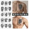 Série Prajna Herbal Adesivos de Tatuagem Dominadores para Homens e Mulheres Tatuagens de Meio Braço Peito Adesivos de Pele à Prova d'Água e Suor de Longa Duração