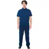 Uniforme de Servicio de Primavera y Otoño Chaqueta Azul Flameante Ropa de Trabajo de Manga Corta de Verano Tops Resistentes al Desgaste de Manga Larga de Invierno
