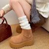 Zapatos Birkenstock Ligeros de Plataforma Gruesa Estilo Femenino de Moda para Mujer Invierno 2025 Estilo de Noche Elegante Color Sólido Antideslizantes Zapatos para el Hogar