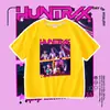 Camiseta de manga corta para comercio exterior transfronterizo, Cazadores de Demonios, para hombres, mujeres y niños, camiseta versátil de media manga