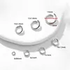 Anillo abierto de acero inoxidable 304, resistente a la corrosión, mantiene el color, alta tenacidad, accesorios de cadena para zapatos, bolsos, joyería DIY, hebilla de conexión
