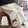 Pantalones Anchos de Lunares con Encaje Little Salty Lemon SevenGirls' Moda Casual Coreana de Moda para Bebés Niñas Primavera/Verano Nuevos
