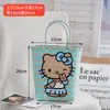 Bolsa de Palha Plástica Gatinha Havaiana Gato Férias Casual Bolsa de Palha Bordado Desenho Animado Fofo Bolsa Feminina Bolsa de Mão