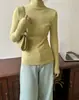 Nuevo Suéter de Punto de Cuello Medio Ajustado para Otoño/Invierno 2026, Suéter Suave y Elegante para Mujer