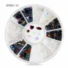 Decorações de Nail Art Transfronteiriças Atacado Strass Diamantes Brancos Em Forma de Coração Coleção Carrossel de Diamantes Ab Exquisite