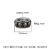 Plata de Ley S925 Calavera Personalizada Separador Perla DIY Pulsera Bodhi Accesorios de Plata 6.4mm