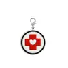 Llavero de PVC Rojo para Atención Médica, Llavero con Cierre de Langosta, Llavero Creativo Periférico Pequeño Regalo Creativo