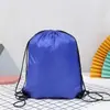 Bolsa com Cordão de Poliéster em Estoque Mochila com Cordão Esportiva para Maratona Tecido Oxford Bolsa para Armazenamento de Tênis de Basquete Pode Imprimir Logotipo