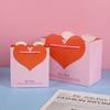 Sacola de Presente em Formato de Coração para o Dia dos Namorados, Lembrancinha de Casamento, Lembrança, Embalagem de Doces para Casamento, Sacola de Compras Universal de Papelão Branco, Sacola de Papel