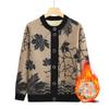 Cárdigan para Madre Top Ropa Mujeres de Mediana Edad y Ancianas Chaqueta Holgada de Forro Polar Otoño e Invierno Prendas de Punto Chaqueta Cálida Casual