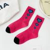 Meias Coreanas Femininas Dopamina Cute Vigilância Meninas Sense Tubo Médio Meias Esportivas Desossadas Meias da Moda Algodão Amazon Atacado