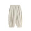 Pantalones Casuales de Verano Nuevos para Niñas 2024 Tela Lisa Tejida Pantalones Casuales Delgados para Niños con Cintura Elástica