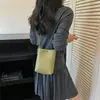 Bolsa de Ombro Tecida Casual Simples 2026 Novo Estilo Texturizada Cor Sólida Bonita Bolsa Transversal Versátil para o Dia a Dia Bolsa para Celular