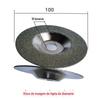 Disco de moagem de diamante em forma de tigela disco de moagem 100x16 furos liga polimento disco de polimento rebarbadora polimento roda de areia disco
