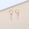 Pendientes de Gota de Aceite de Chile Coloridos Transfronterizos Europeos y Americanos, Pendientes de Lujo Ligero de Gama Alta, Accesorios para Orejas de Bricolaje a la Moda y Personalizados para Mujeres
