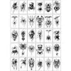 Tatuagens Temporárias de Aranha de Halloween da Nova Amazonia Transfronteiriça Teia de Aranha Preta Festa de Feriado Engraçadas