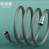 Corda de nylon trançada tubo de chuveiro tubo de chuveiro 4 pontos tubo de água universal banho frio e quente tubo à prova de explosão conector de tubo