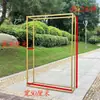 Accesorios de Boda Marco Cuadrado de Hierro Forjado Boda al Aire Libre Decoración Geométrica de Pasillo Soporte de Fondo Arco Soporte para Flores Soporte de Exhibición