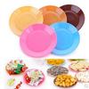 Plato pequeño de plástico de grado alimenticio colorido, regalo creativo de fábrica, plato para refrigerios, plato para refrigerios, se puede imprimir el logotipo