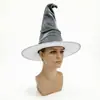 Sombrero Mágico de Fieltro de Gandalf Sombrero de Mago para Halloween Fiesta de Baile del Festival Sombrero de Bruja Sombrero Puntiagudo Plegado Sombrero de Fiesta para Actuación