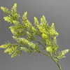 Lavanda Artificial Verde Transfronteiriça com 5 Galhos, Decoração de Casamento Romântica Estilo Floresta, Arranjo Floral, Lavanda Artificial Verde para Decoração Suave