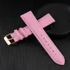 Accesorios para Correa de Reloj de Cuero Cosido de Tejido Liso, Hebilla de Pin, Hebilla de Oro Rosa, Rosa, Gran Cantidad en Stock, Hebilla de Mariposa, de Moda para el Viaje al Trabajo