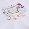 Joias de borboleta para nail art borboleta de cristal tridimensional diy liga aurora acessórios simples decoração de borboleta joias de borboleta