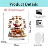 Carrusel Navideño de Producto Nuevo Transfronterizo Soporte Acrílico 2D Decoración para Intercambio de Regalos Navideños Muebles para el Hogar