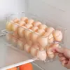 Caja Transparente de Plástico para Mascotas y Cocina Doméstica, Caja Multifuncional para Huevos con Asa, Bandeja para Huevos, Caja de Almacenamiento para Refrigerador