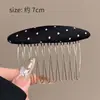 Peine de Peinar High-End Estilo Coreano Corona de Calavera Alta Clip Lateral Dulce Fresco Moda High-End Clip Antideslizante para Flequillo Accesorios para el Cabello