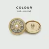 Botones Metálicos de Alto Nivel con Corte de Diamante Dios del Sol Botones Redondos Decorativos de Piel para Ropa Exterior Traje Chaqueta