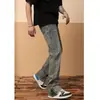 Weila Jeans Masculino Verão Novo Lavado Estilo Americano Antigo Calças Retro Zíper Calças Retas Da Marca Da Moda