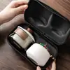 Juego de Té Viajero Cultural y Creativo Zhixing Juego Pequeño Cafetera de Camping al Aire Libre Taza Rápida Portátil para Coche Una Olla Dos Tazas