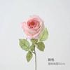 Cross-border Retro Simulation Rubber-edged Rose Scorched Single Roasted-edged Fake Flower Wedding Holding Flower Simulation Coked-edged Rose