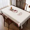 Nova Toalha de Mesa Zen Estilo Chinês, Sem Lavagem, Impermeável, à Prova de Óleo, Resistente ao Calor, Capa de Mesa de Jantar de Madeira Sólida em PVC, Tapete para Mesa de Centro de Sala de Estar