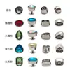 Nuevos Remaches de Diamante de Vidrio Coloridos, Redondos con Forma de Corazón, con Forma de Gota de Agua, Cuadrados de Aleación para Collares de Mascotas, Cajas, Adornos de Diamante de Cristal