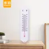 Termómetro de Tira de Plástico Blanco Termómetro de Habitación Montado en Pared Amazon Transfronterizo Medición de Temperatura Temperatura Dual Venta Caliente Transfronteriza