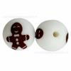 HongzhouNuevo 15mm Marca de Agua 2 Tótems Pulsera de Cuentas de Silicona Joyería DIY Cuentas Sueltas Hilo de Cuentas Fabricante en Stock