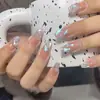Armadura de mano sentido avanzado hecho a mano ins explosiones diamante roto mariposa uña piezas de uña al por mayor uñas portátiles
